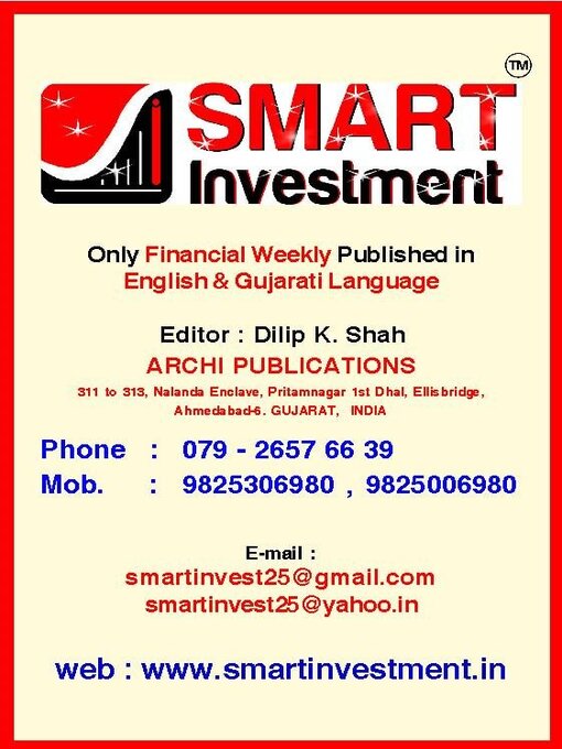 Cover image for SMART INVESTMENT 